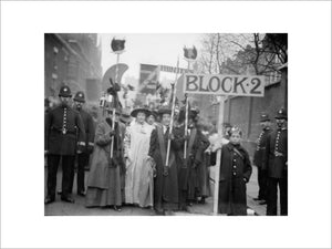 Suffragette procession: 20th century