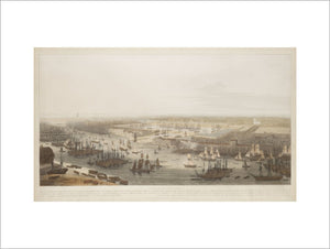 A View of the London Docks; 1808