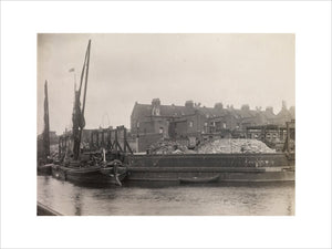View of Glengall Wharf across the canal; 1915-1925