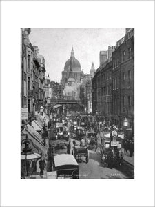 Ludgate Hill and Circus from Fleet Street: 19th century