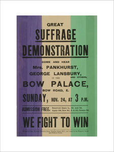 Suffrage Demonstration: c. 1910