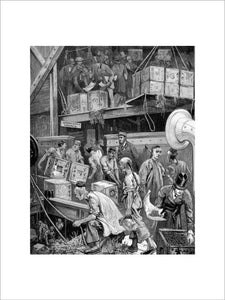 The arrival of Loudoun Castle at the London Dock: 1877