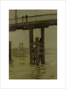 Battersea Bridge - Misty Moonlight: 1869