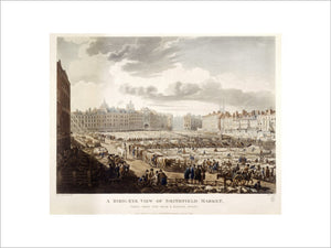 A Bird's Eye View of Smithfield Market: 1811