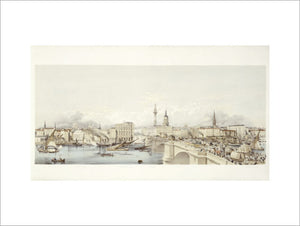 View of London from the South Bank: 19th century