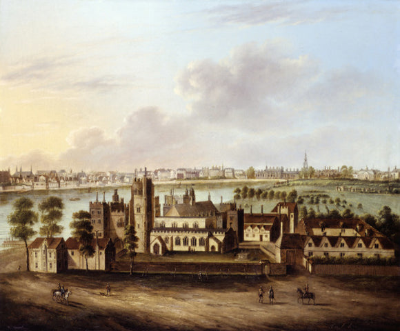 Lambeth Palace with a Distant View of Westminster and The Strand: 17th century