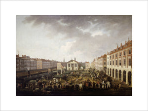 Covent Garden Piazza and Market: 18th century