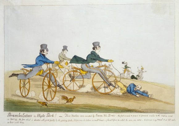 Perambulators in Hyde Park !: 1819