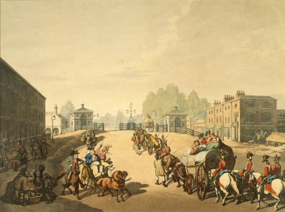 Entrance from Mile End or Whitechapel Turnpike: 1798
