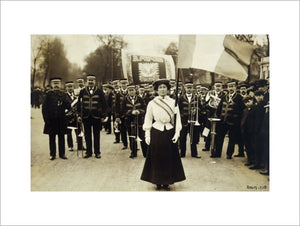 Miss Daisy Dugdale during the big procession of 22 December, 1908