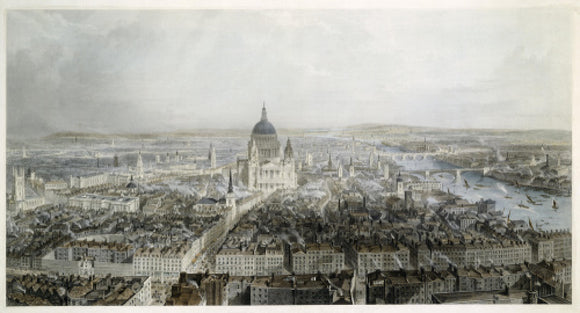 City of London from the West: 19th century