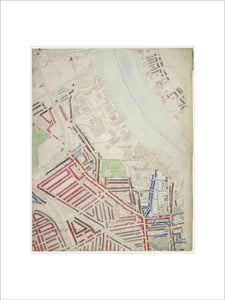 Descriptive map of London Poverty: Section 50: 1889