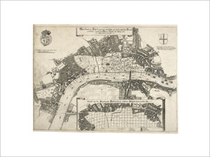 Map of fire damage to London:c.1670