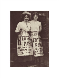 Two suffragettes, Mabel Capper and Patricia Woodlock: 1908