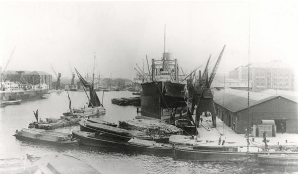 Greenland Dock, Surrey Commercial Docks c 1925