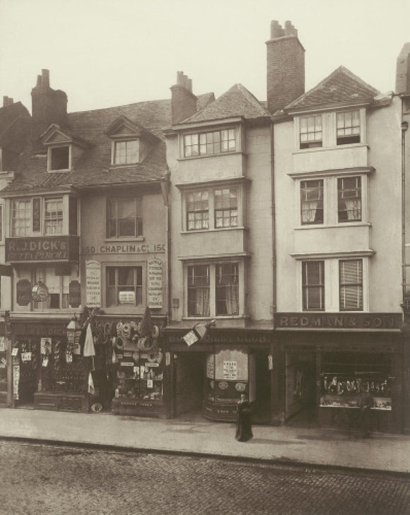 Old houses in Borough High Street:1881