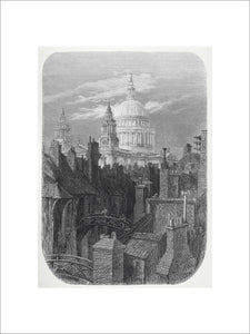 St Pauls from the brewery bridge: 1872