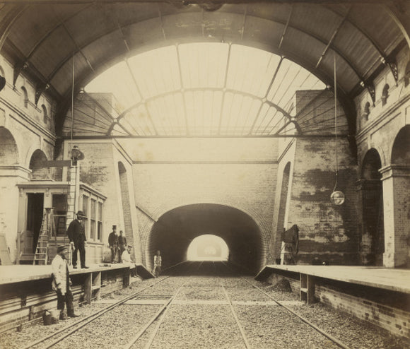 The construction of the Metropolitan District Railway; c.1866