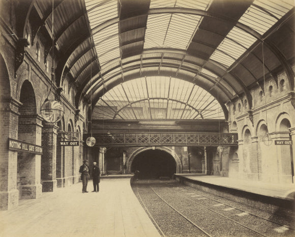 The construction of the Metropolitan District Railway; c.1866