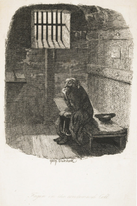 Fagin in the condemned cell: 1838