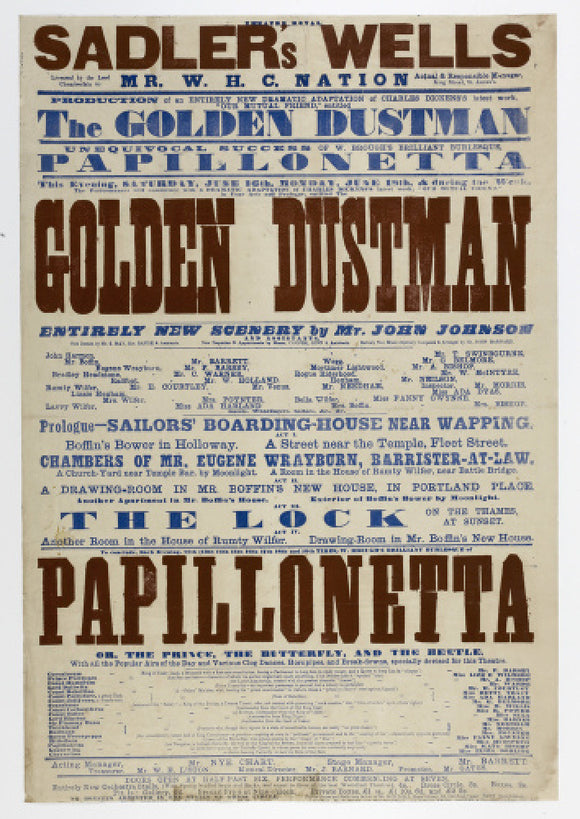Double-crown playbill: 1864-1866