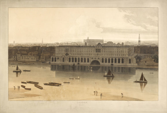 Somerset House from the River Thames; 1805
