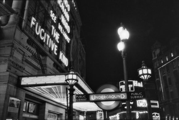 West End at night; 1960