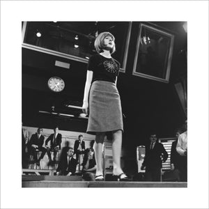 Cilla Black performing on Ready, Steady, Go; 1964