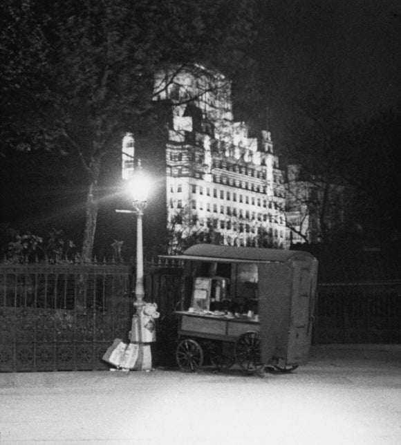 Shell Mex House at night; C.1935